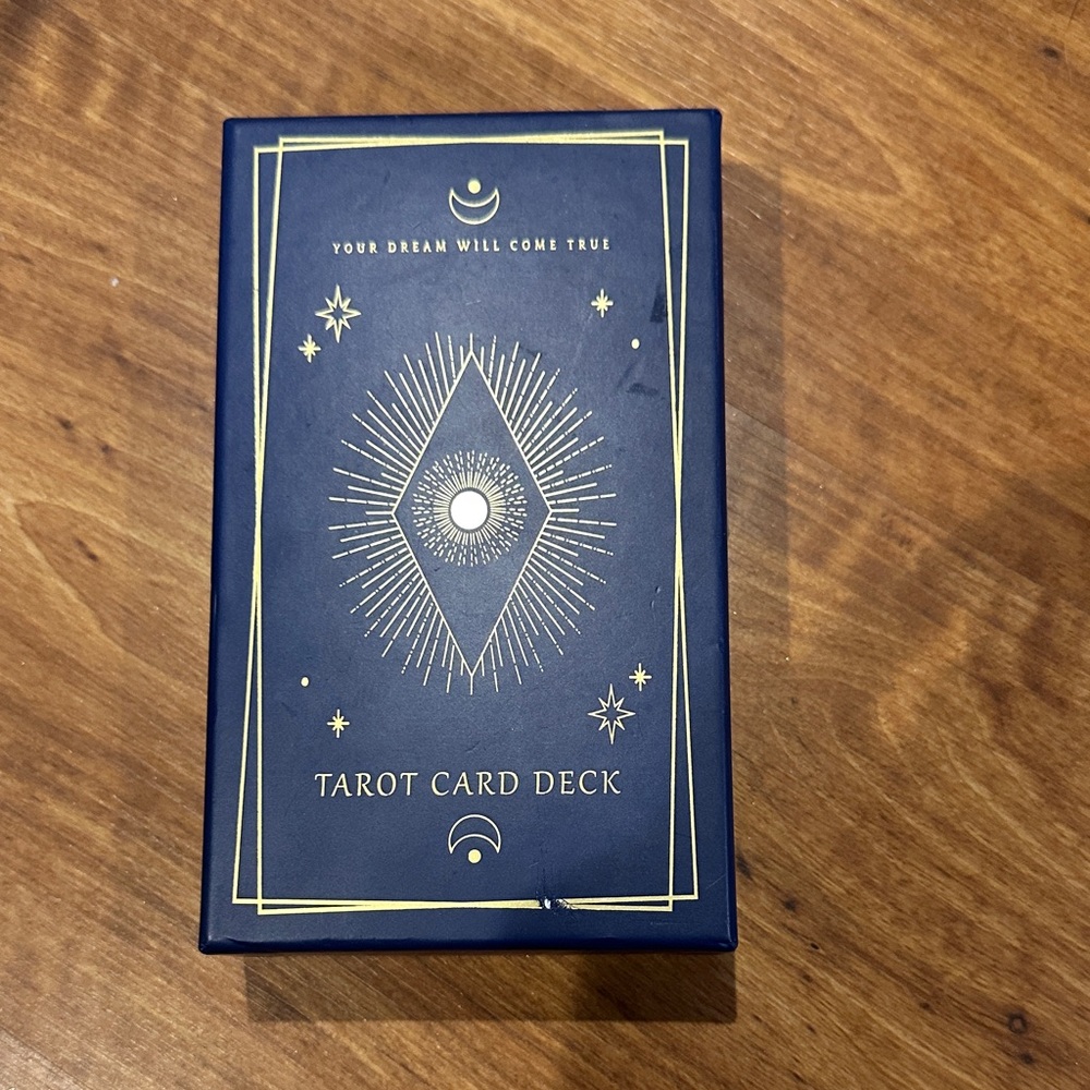 Blue and Gold Tarot Card Deck